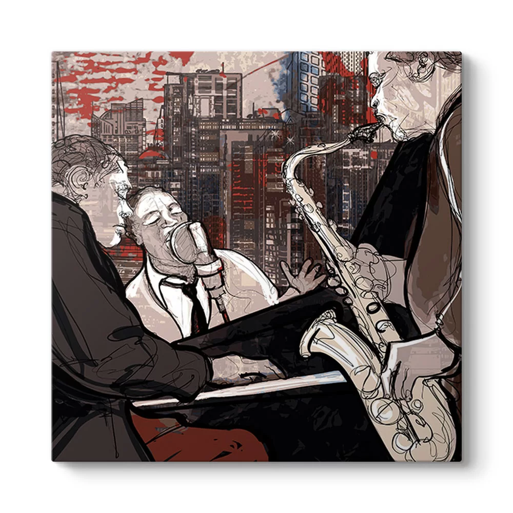 Jazz Band Tablosu - Model 3